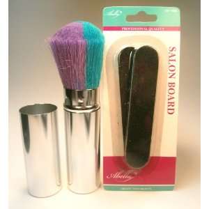  Nail Dust Brush in Hideaway Container with Salon Board 