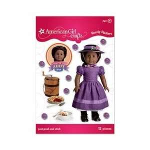  American Girl Sturdy Stickers Addy Walker Purple Dress; 6 