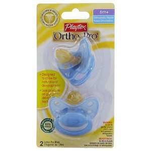  Playtex Baby Ortho Pro Latex Pacifiers 6m+ Blue Health 