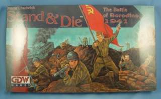 Stand & Die: The Battle of Borodino, 1941 GDW GAMES (BRAND NEW SEALED 