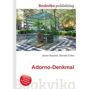  Adorno Denkmal: Ronald Cohn Jesse Russell: Books