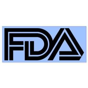  FDA Food and Drug Administration car bumper window sticker 