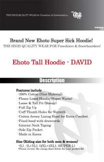 Ehoto Ski & Snowboard Tall Hoodie   DAVID  