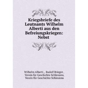   fÃ¼r Geschichte Schlesiens Wilhelm Alberti   Books