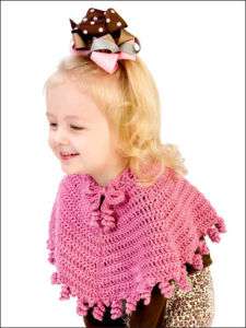 Pretty Baby&Toddler Poncho Shawls Patterns Crochet Book  