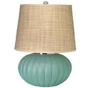  Jamie Young Fluted Ball Sea Glass Table Lamp: Home 