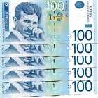 Serbia, 100 Dinara, 2006 P 49, AA Prefix, Low S/N, UNC  
