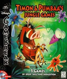 Disneys Gamebreak Timon & Pumbaas Jungle Games PC CD kids The Lion 