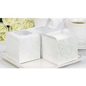   Flourish White Cupcake Boxes   3x3x3   pack of 24: Everything Else