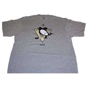  Pittsburgh Penguins Logo Gray Reebok T shirt   XL 