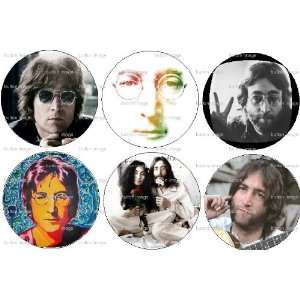   LENNON Pinback Buttons 1.25 Pins Beatles Yoko Ono 