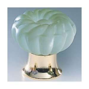  Omnia 4341/30FJA3 Rose Glass Knob Knob   Frosted Jade 