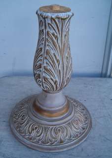 SUPER SHABBY N CHIC CARVED WOOD BASE FOR TABLE LAMP?  