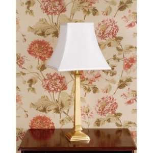 11 Porter Table Lamp with Classic Shade in Satin Brass Shade Color 