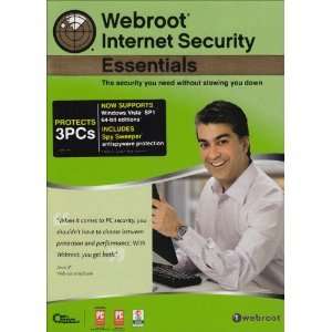 Webroot Internet Security Essentials 3 User   NEW  