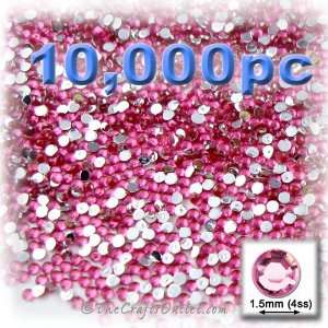  10,000pc Rhinestones Round 1.5mm   4ss flatback Hot Pink 