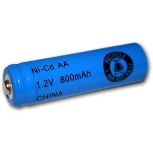 AA Rechargeable Battery 800mAh NiCd 1.2V Button Top NEW  