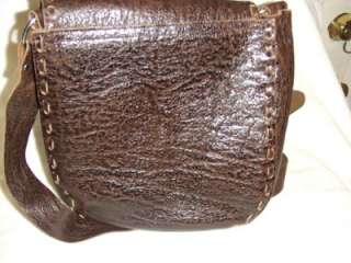 Casa Zea All Leather Saddlebag Handbag Juarez Mexico  