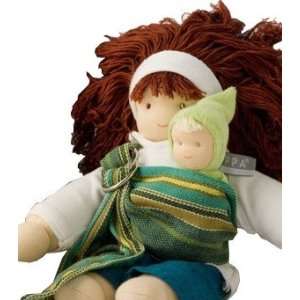    Fair Trade Doll Sling and Baby   Lime Sorbet Colors: Toys & Games