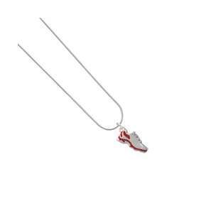 Red Running Shoe Snake Chain Charm Necklace [Jewelry]