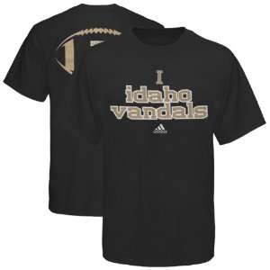  NCAA adidas Idaho Vandals Backfield T Shirt   Black 