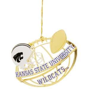 Baldwin Kansas State University Football Helmet 3 inch Sports Ornament