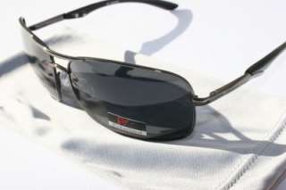 Pablo Zanetti Polarized Sunglasses Rectangle Smoke GNMT  