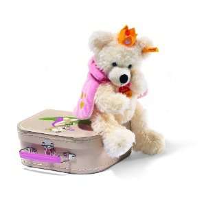  Steiff Teddy Bear Princess in Suitcase   White: Toys 