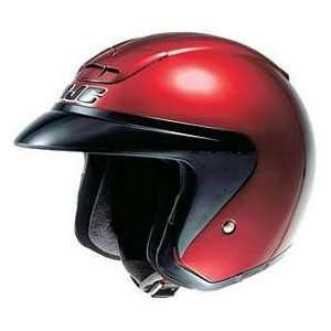   AC3 CRUISER CANDY RED SIZE:XXS MOTORCYCLE Open Face Helmet: Automotive