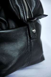 YVES SAINT LAURENT Black Easy ZIPPER Medium Leather Shoulder Bag 