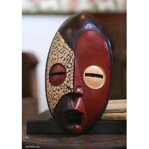  Ashanti wood mask, Good Service Home & Kitchen