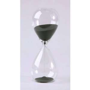 60 Min Tall Modern Glass Timer in Black or White    