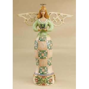  Good Luck Angel   Jim Shore Angel Figurine: Home & Kitchen