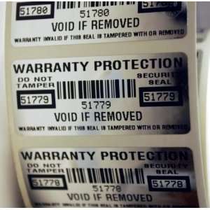  2000 WARRANTY PROTECTION VOID SECURITY LABELS SEALS 