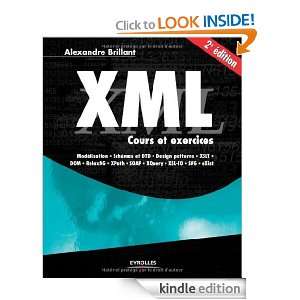 XML  Cours et exercices (Noire) (French Edition) Alexandre Brillant 