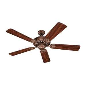    Inch 5 Blade Ceiling Fan with American Walnut Blades, British Bronze