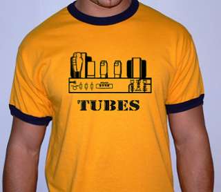 TUBES Audio Ringer T Shirt/Sovtek/Peavey/Line/Bass/Amp  