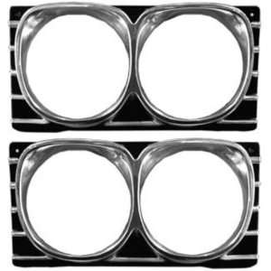    New Chevy Impala Headlight Bezels   2pc Set 67 Automotive