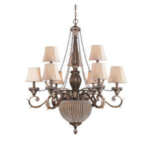   Light Two Tier Chandelier 6729 WP Weathered Patina: Home Improvement