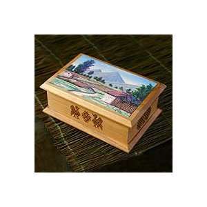    NOVICA Cedar decorative box, Xela Landscape