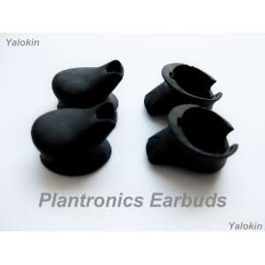  Four New Black   Eartips / Earbuds for Plantronics 