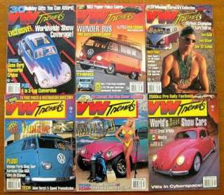 Lot Of 6 VW TRENDS Magazines 1996 1997 Volume 15, No 5, 7,9 & 12 