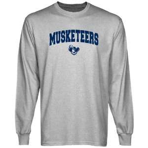  Xavier Musketeers Ash Logo Arch Long Sleeve T shirt 