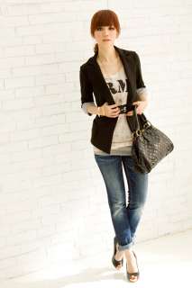 CHIC SLIM ONE BUTTON SHORT BLAZER COAT 1597  