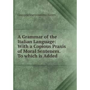 A Grammar of the Italian Language With a Copious Praxis 