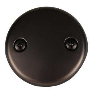 Two hole Face Plate for Waste & Overflow, Oil Rubbed Bronze Finish 
