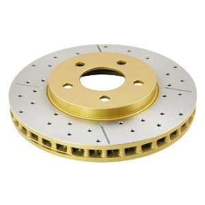 DBA DBA2115X Street Series Gold Cross Drilled and Slotted Front Vented 
