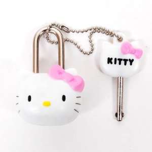  Hello Kitty Figure Mini Lock Safety Key Security