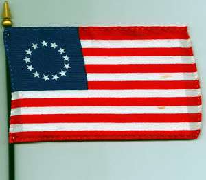 13 Star USA Betsy Ross Flag 1777 1795 4x6 Flag / Pole  