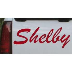  Shelby Car Window Wall Laptop Decal Sticker    Red 60in X 